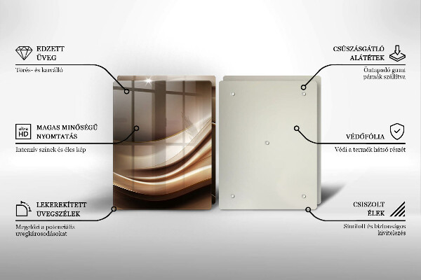 Zaščitna plošča za štedilnik Abstrakcija nežne linije