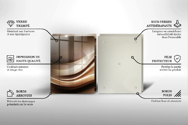 Zaščitna plošča za štedilnik Abstrakcija nežne linije