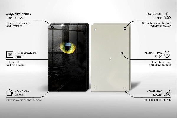 Zaščitna plošča za štedilnik Živalske mačje oči