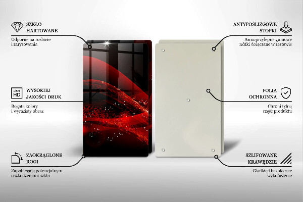 Stenska zaščitna plošča za štedilnik Moderna abstrakcija