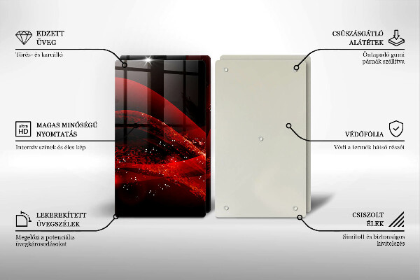 Stenska zaščitna plošča za štedilnik Moderna abstrakcija