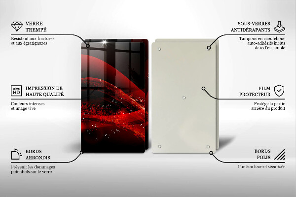 Stenska zaščitna plošča za štedilnik Moderna abstrakcija