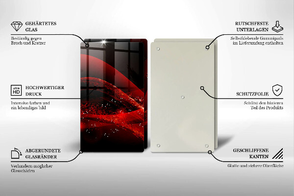 Stenska zaščitna plošča za štedilnik Moderna abstrakcija