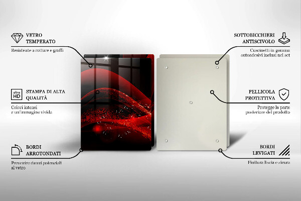 Stenska zaščitna plošča za štedilnik Moderna abstrakcija