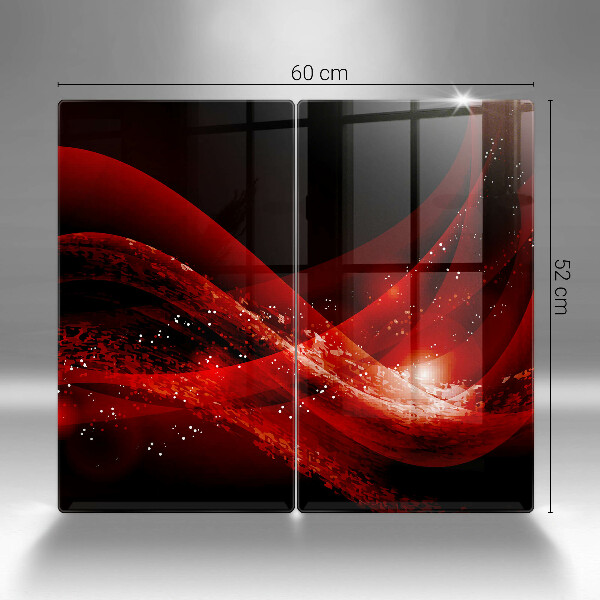 Stenska zaščitna plošča za štedilnik Moderna abstrakcija