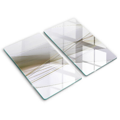 Zaščitna plošča za štedilnik Oblikovanje abstraktnih črt