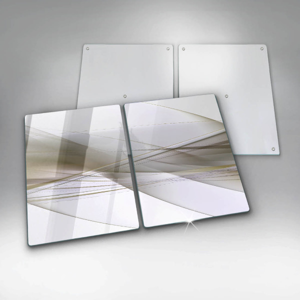 Zaščitna plošča za štedilnik Oblikovanje abstraktnih črt