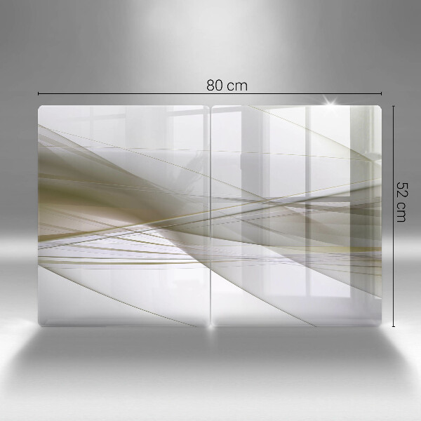 Zaščitna plošča za štedilnik Oblikovanje abstraktnih črt