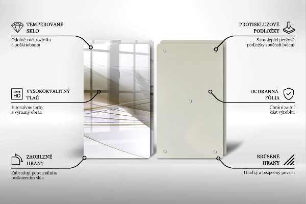 Zaščitna plošča za štedilnik Oblikovanje abstraktnih črt