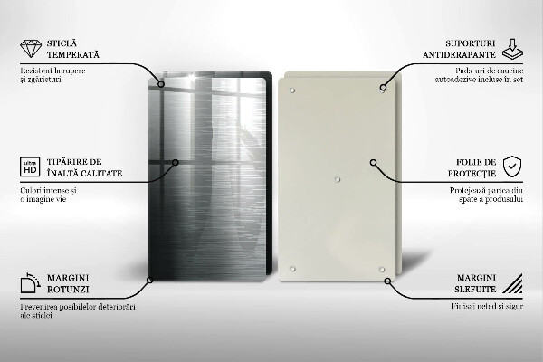 Zaščitna plošča za štedilnik Kovinska tekstura