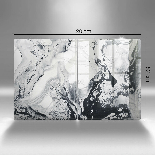 Zaščitna plošča za štedilnik Abstrakcija črnila