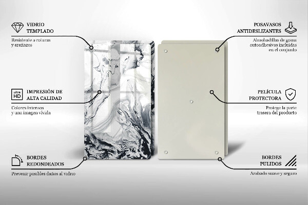 Zaščitna plošča za štedilnik Abstrakcija črnila