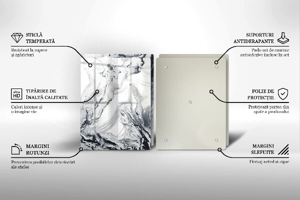 Zaščitna plošča za štedilnik Abstrakcija črnila