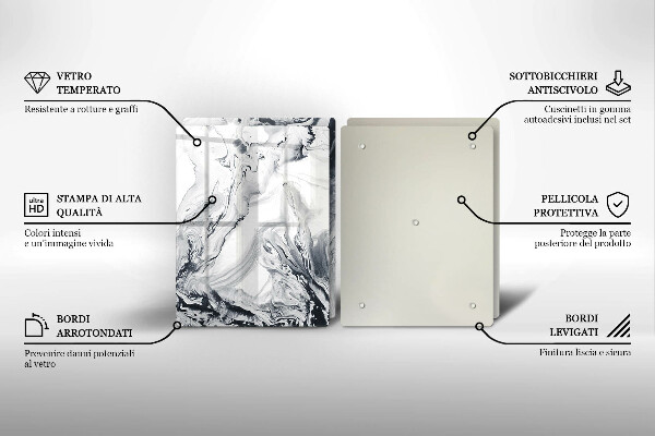 Zaščitna plošča za štedilnik Abstrakcija črnila