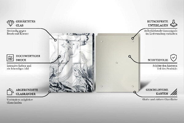 Zaščitna plošča za štedilnik Abstrakcija črnila