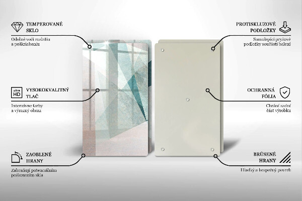 Zaščitna plošča za štedilnik Ostra abstrakcija