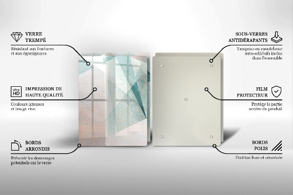 Zaščitna plošča za štedilnik Ostra abstrakcija