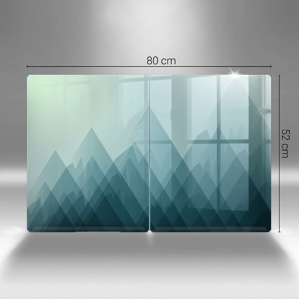 Zaščitna plošča za štedilnik Abstraktne gore