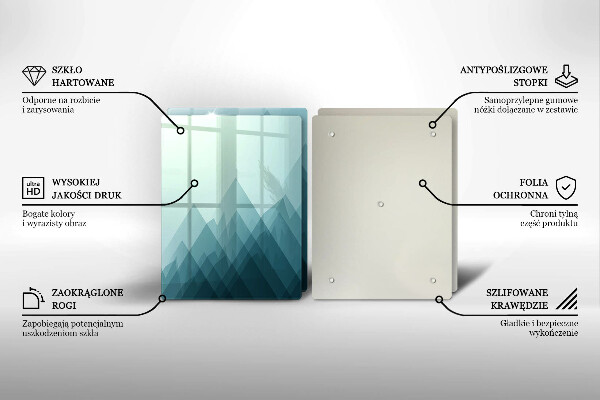 Zaščitna plošča za štedilnik Abstraktne gore