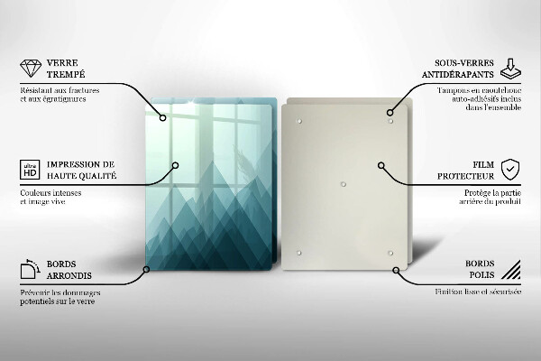 Zaščitna plošča za štedilnik Abstraktne gore