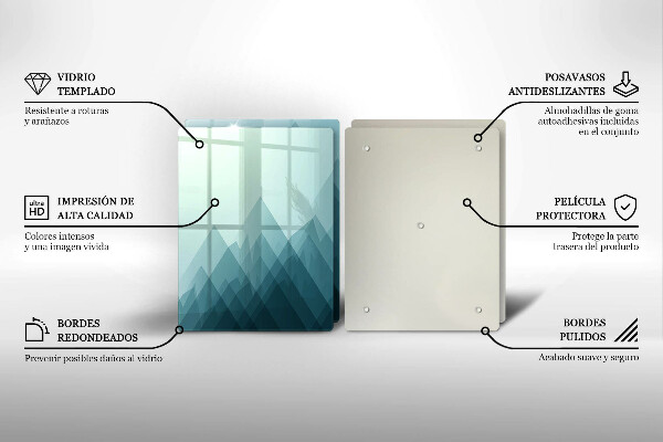 Zaščitna plošča za štedilnik Abstraktne gore