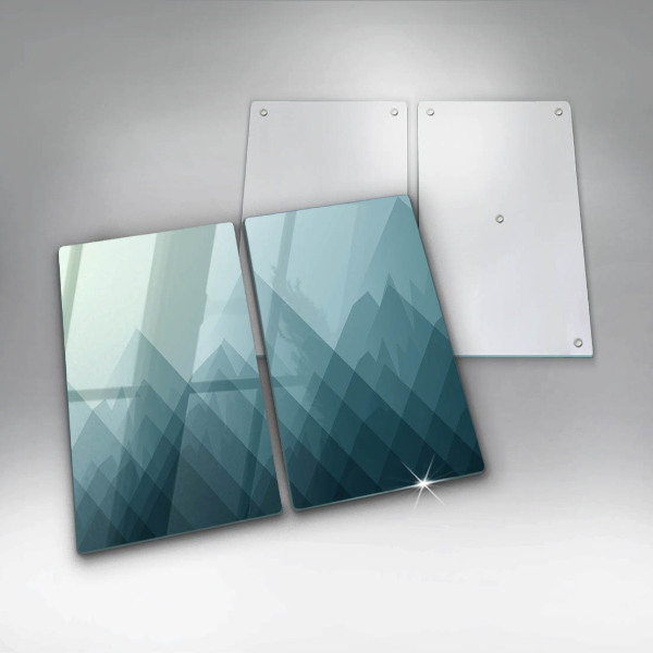 Zaščitna plošča za štedilnik Abstraktne gore