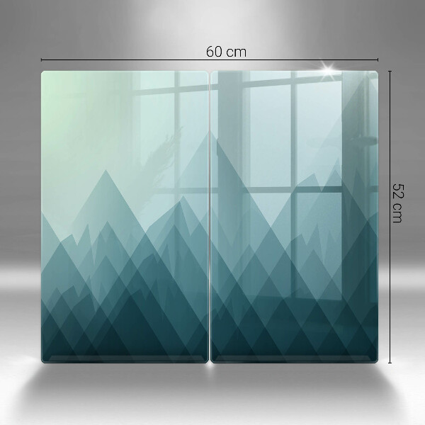 Zaščitna plošča za štedilnik Abstraktne gore