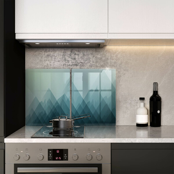 Zaščitna plošča za štedilnik Abstraktne gore