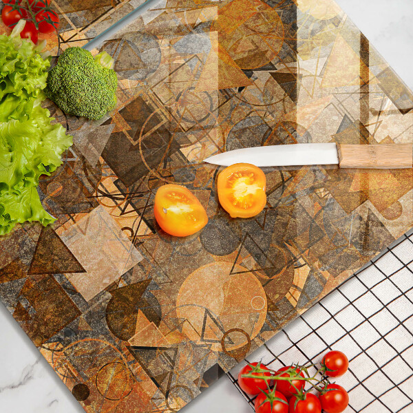 Zaščitna plošča za štedilnik Brezšivni vzorec geometrijskih likov