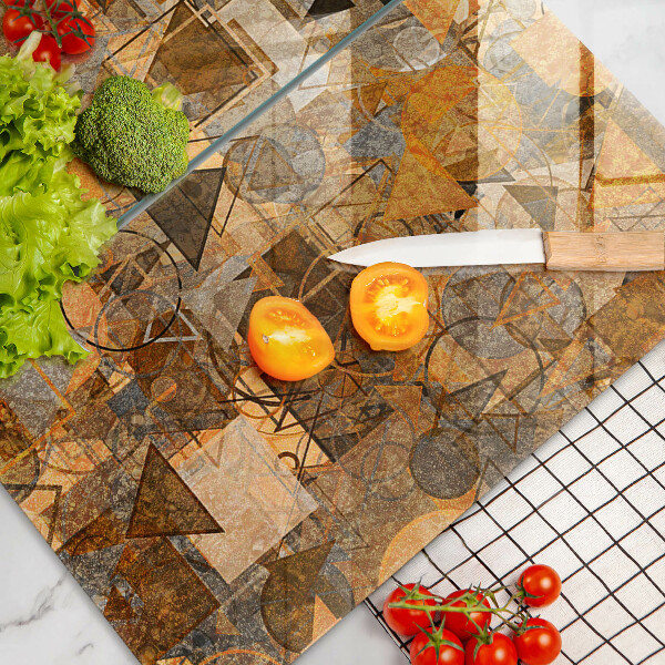 Zaščitna plošča za štedilnik Brezšivni vzorec geometrijskih likov