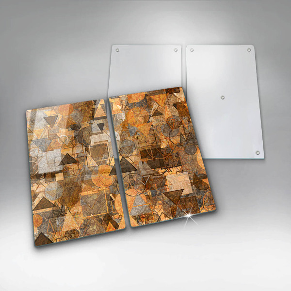 Zaščitna plošča za štedilnik Brezšivni vzorec geometrijskih likov