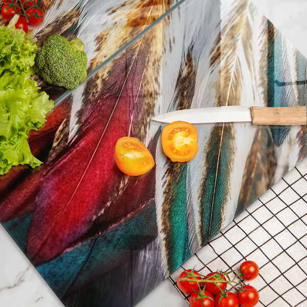 Zaščitna plošča za štedilnik Boho ptičje perje