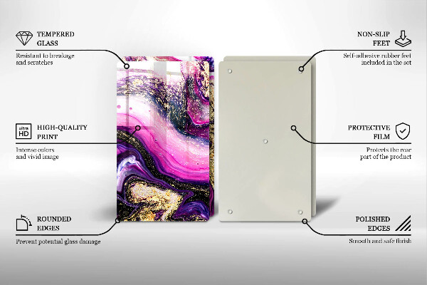 Zaščitna plošča za štedilnik Zlata abstraktna oblika