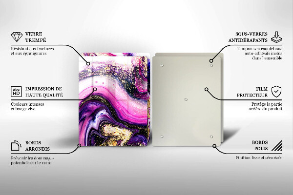 Zaščitna plošča za štedilnik Zlata abstraktna oblika