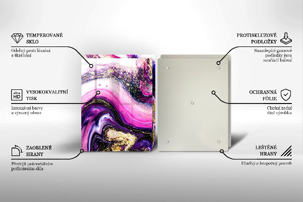 Zaščitna plošča za štedilnik Zlata abstraktna oblika