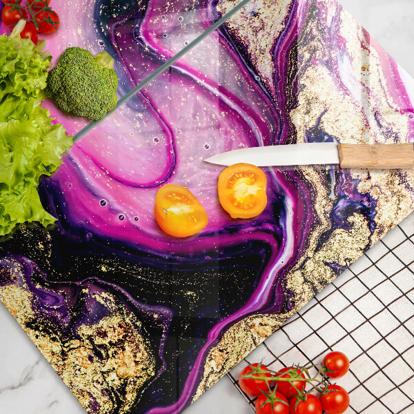 Zaščitna plošča za štedilnik Zlata abstraktna oblika