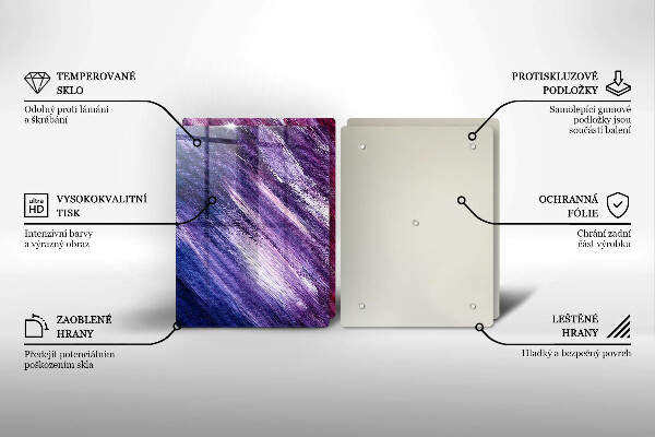 Zaščitna plošča za štedilnik Barvna abstrakcija