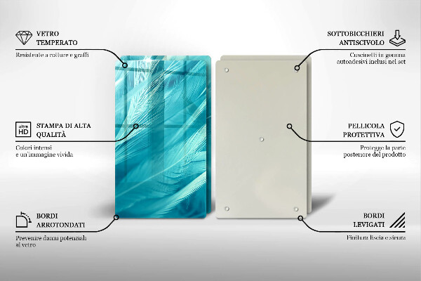 Zaščitna plošča za štedilnik Nežno perje