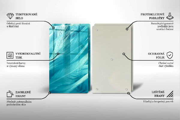 Zaščitna plošča za štedilnik Nežno perje