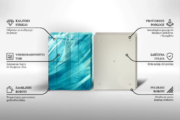 Zaščitna plošča za štedilnik Nežno perje