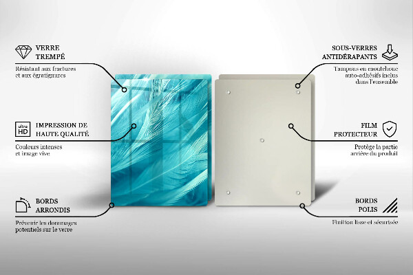 Zaščitna plošča za štedilnik Nežno perje