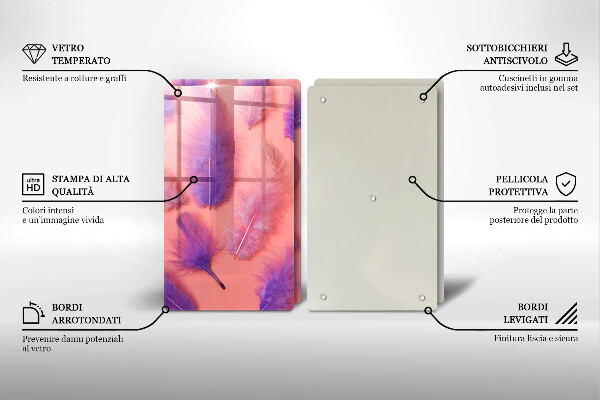 Zaščitna plošča za štedilnik Puhasto perje