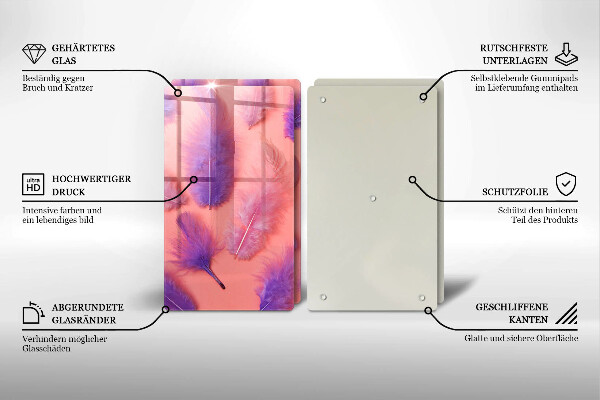 Zaščitna plošča za štedilnik Puhasto perje