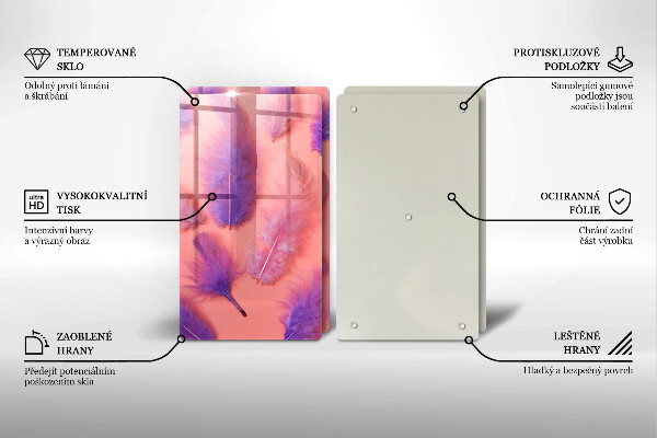 Zaščitna plošča za štedilnik Puhasto perje