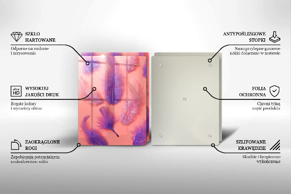 Zaščitna plošča za štedilnik Puhasto perje