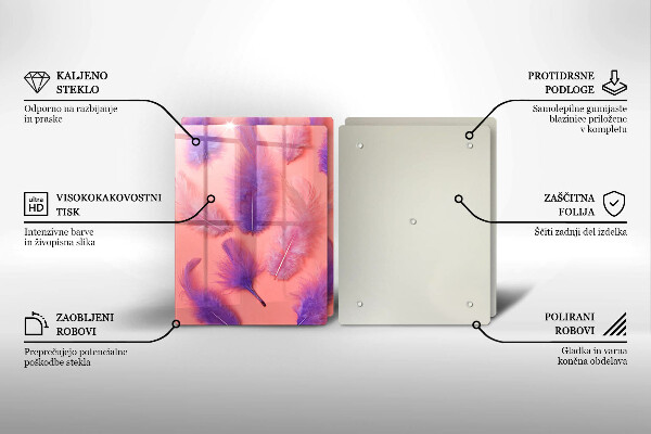 Zaščitna plošča za štedilnik Puhasto perje