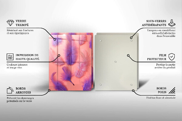 Zaščitna plošča za štedilnik Puhasto perje