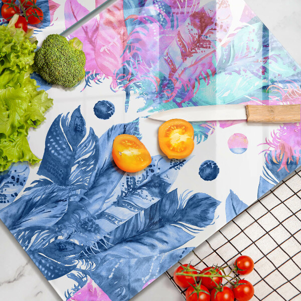 Zaščitna plošča za štedilnik Boho ilustracija perja