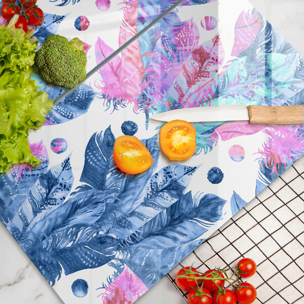 Zaščitna plošča za štedilnik Boho ilustracija perja