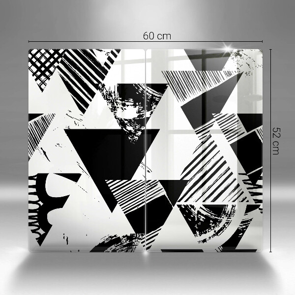 Zaščitna plošča za štedilnik Geometrijski trikotniki